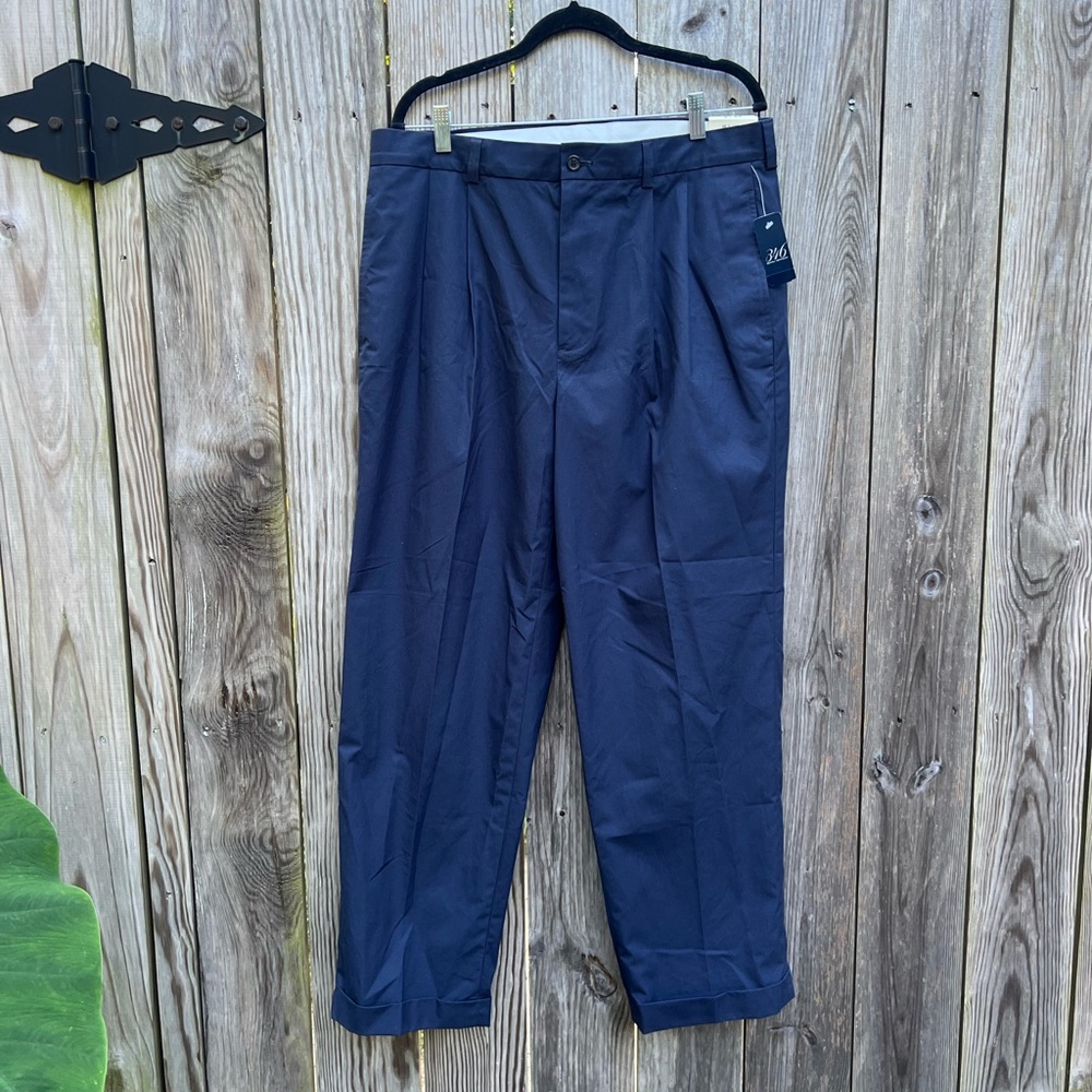 BROOKS BROTHERS 346 Navy Blue Pants Slacks Mens 36x30 NWT NEW